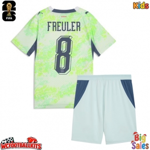 Switzerland Remo Freuler #8 Replica Away Stadium Kit for Kids World Cup 2026 Short Sleeve (+ pants)